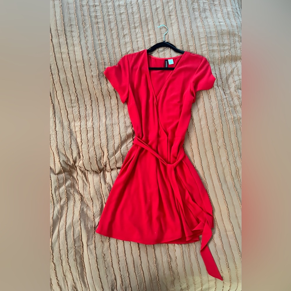 Red Wrap Dress